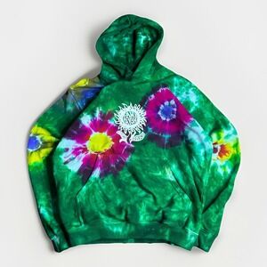 Camp High Collective Hoodie Mens Small Tie Dye Flower Oversized Heavy Cotton USA